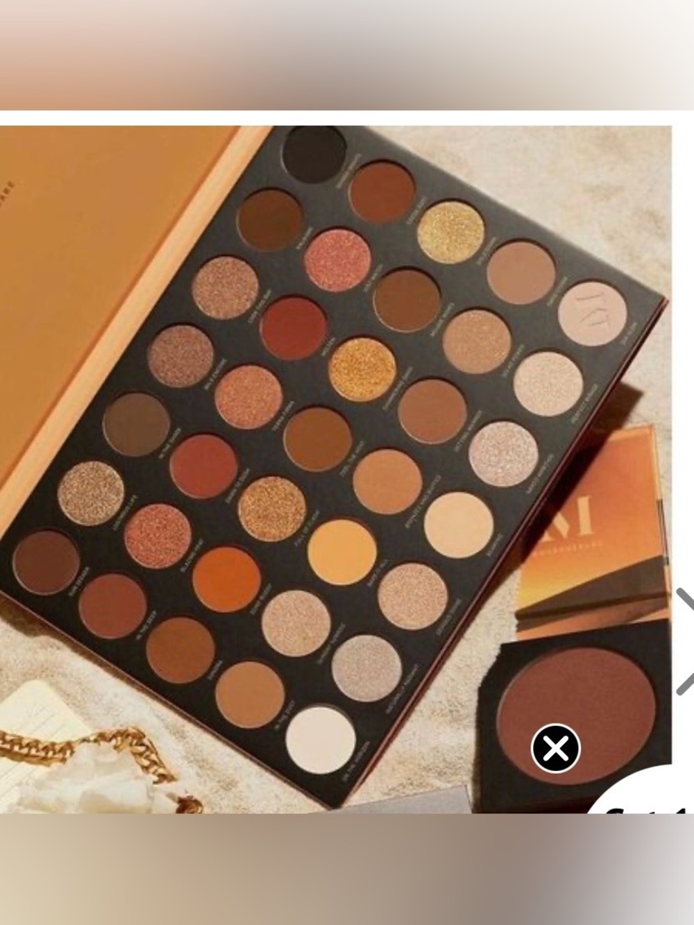 Neutral Warm Eyeshadow Palette - Brown & Gold Shades